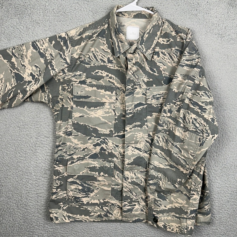 US Air Force Jacket Mens 40R Gray Green Camo Utility Military Uniform Tactical